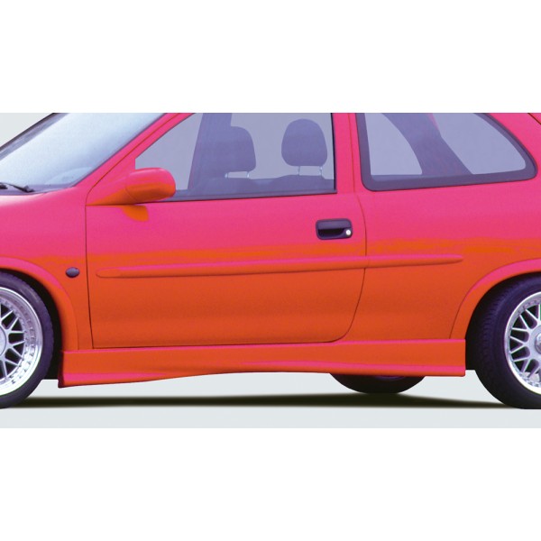 Rieger bočný prah mont. strana pravá pro Opel Corsa B 3-dver. vr. faceliftu, r.v. 02/93-09/96, 11/96-, plast ABS bez povrchovej úpravy