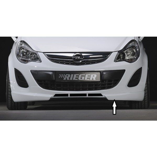 Rieger spojler pod predný nárazník pre Opel Corsa D 3-dver., 5-dver. po faceliftu, r.v. 01/11-, plast ABS bez povrchovej úpravy, s rebrovaním