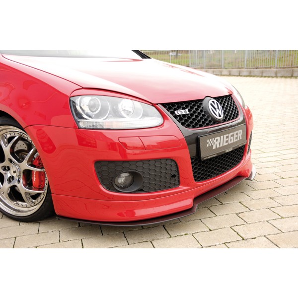 Rieger spojler pod predný nárazník pre Volkswagen Golf 5 1K 3-dver., 5-dver., GT, GTI, plast ABS bez povrchovej úpravy