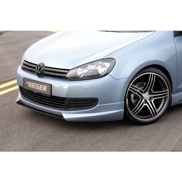 Rieger spojler pod predný nárazník pre Volkswagen Golf 6 3-dver., 5-dver., kabriolet, plast ABS bez povrchovej úpravy, bez rebrovania