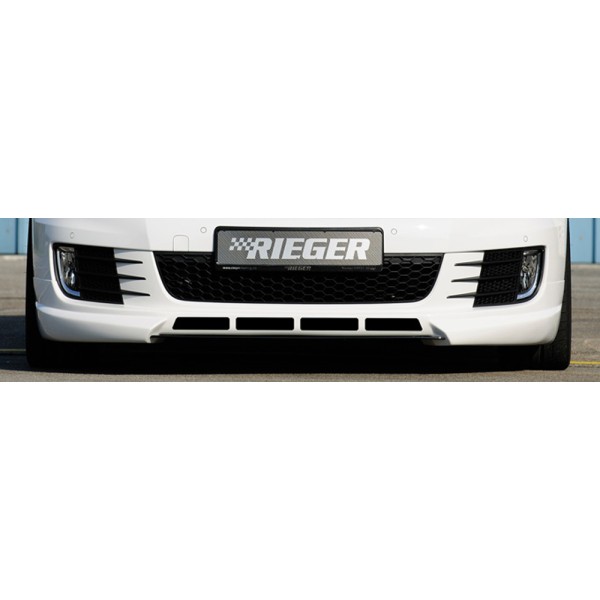 Rieger spojler pod predný nárazník pre Volkswagen Golf 6 GTD, GTI 3-dver., 5-dver., kabriolet, plast ABS bez povrchovej úpravy, s rebrovaním