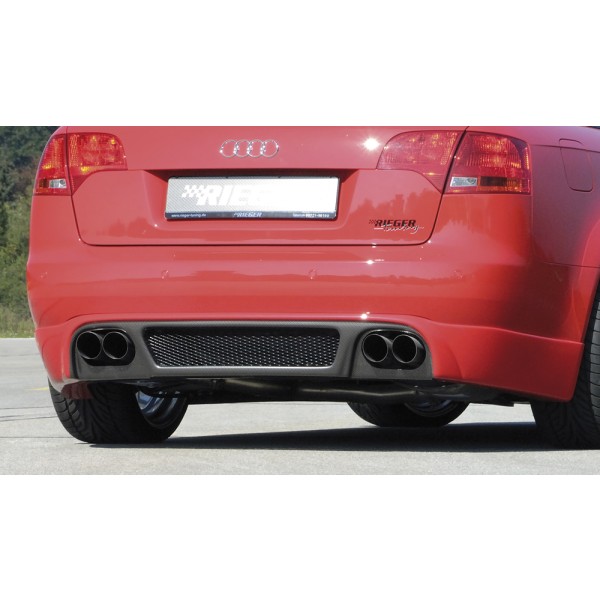 Rieger spojler pod zadný nárazník pre Audi A4 8E avant, sedan po faceliftu r.v. 11/04-, plast ABS s povrchovou úpravou Carbon-Look