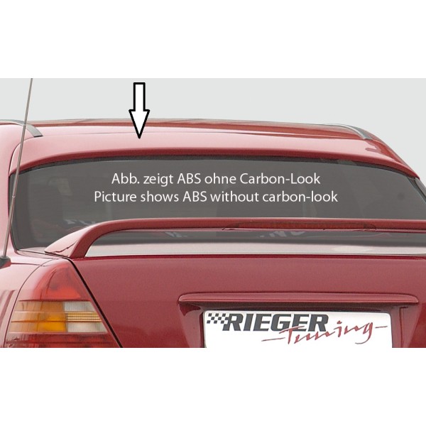 Rieger pätka na zadné okno pro Mercedes třída C W202 sedan, plast ABS s povrchovou úpravou Carbon-Look