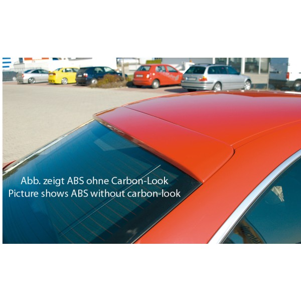 Rieger pätka na zadné okno pro BMW rad 3 E46 kupé vr. faceliftu, 02/02-, 02/98-12/01, plast ABS s povrchovou úpravou Carbon-Look
