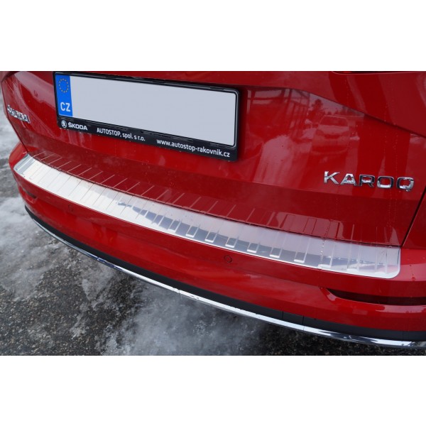 Škoda Karoq - NEREZ chrom ochranný panel zadného nárazníka OMTEC