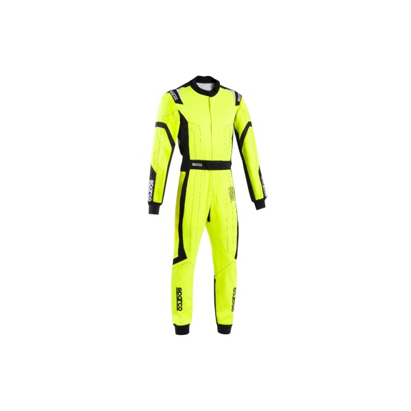 Kartingová kombinéza Sparco THUNDER, s homologáciou FIA, farba: žluto-čierna