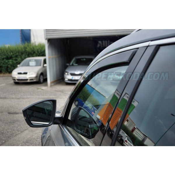 Škoda KodiaQ - predné plexi deflektory okien