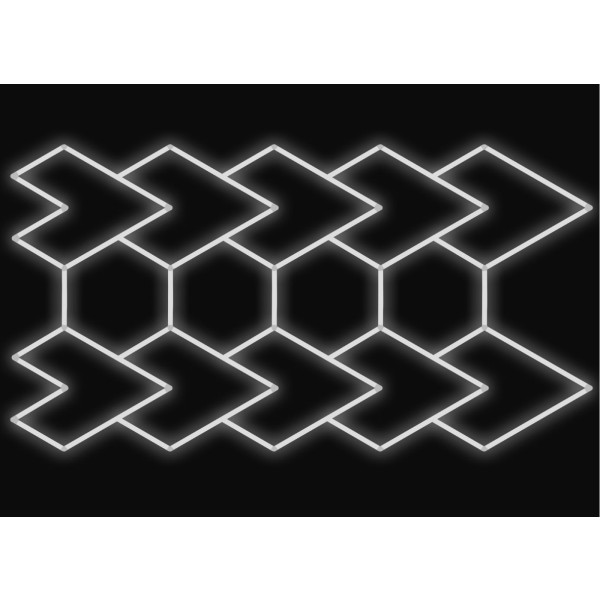 Kompletné LED svietidlo rozmer 236,5 x 451,2 cm