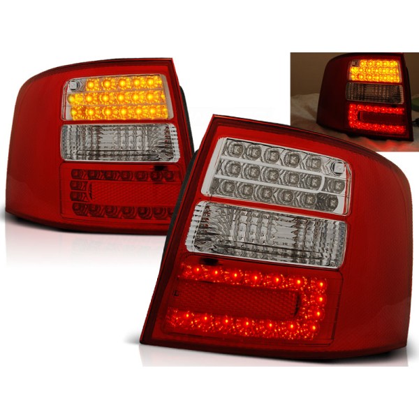AUDI A6 97-04 AVANT - zadné LED svetlá červeno biela
