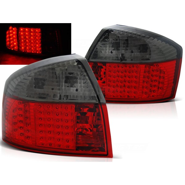 AUDI A4 00-04 SEDAN - zadné LED svetlá červeno dymová