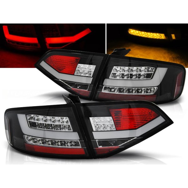 AUDI A4 B8 08-11 SEDAN - zadné LED svetlá čierna LED BAR