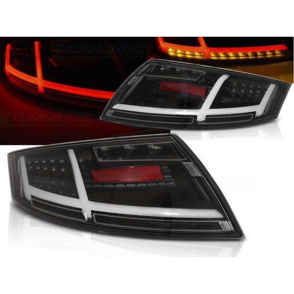 AUDI TT 06-14 - zadné LED svetlá čierna s dynamickým blinkerom LED BAR