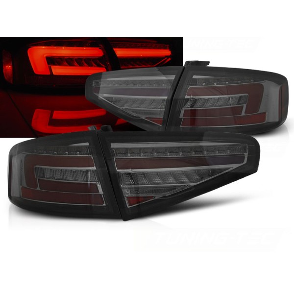 AUDI A4 B8 12-15 SEDAN - zadné LED svetlá dymová s dynamickým blinkerom