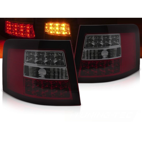 Audi A6 97-04 AVANT - zadné LED svetlá červené dymové