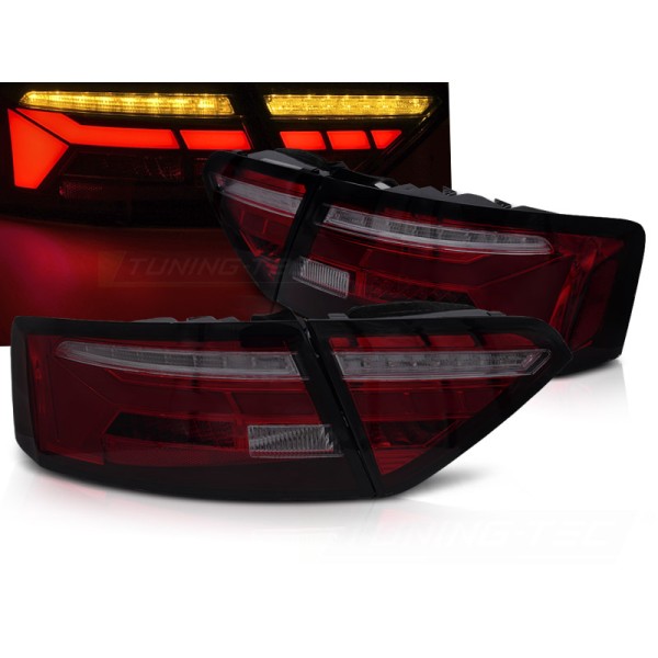 AUDI A5 11-16 - zadné LED svetlá červené dymové