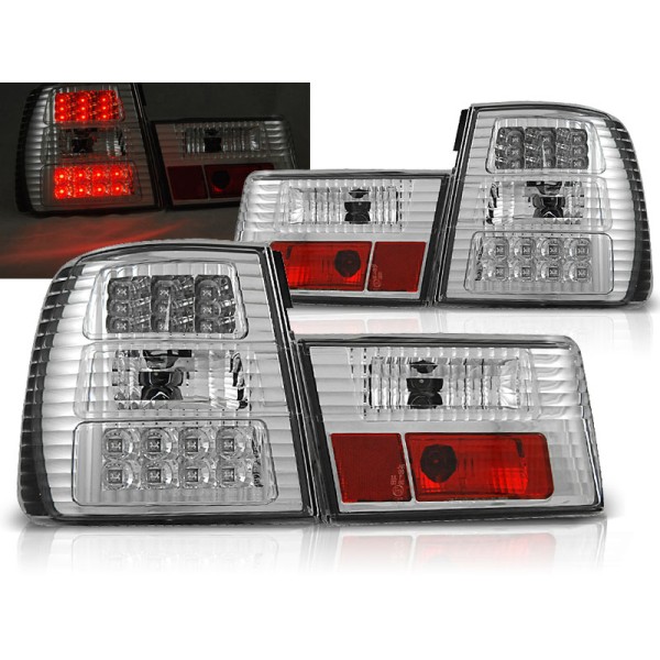 BMW E34 88-95 SEDAN - zadné LED svetlá chrom
