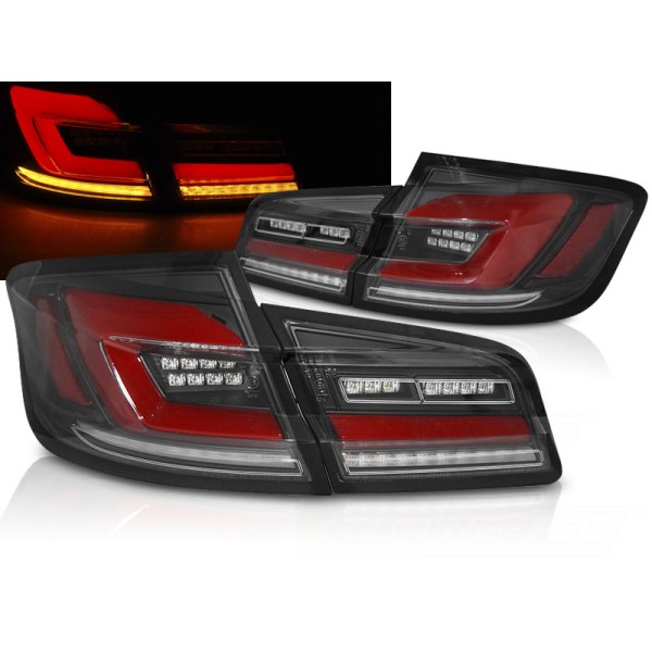 BMW F10 10-16 zadné LED svetlá čierna LED BAR SEQ