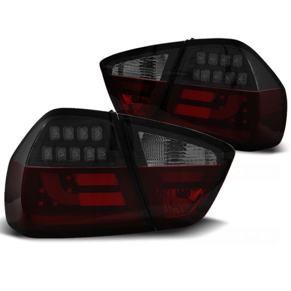 BMW E90 03/2005-08/2008 - zadné LED BAR svetla Dymové TMAVÉ
