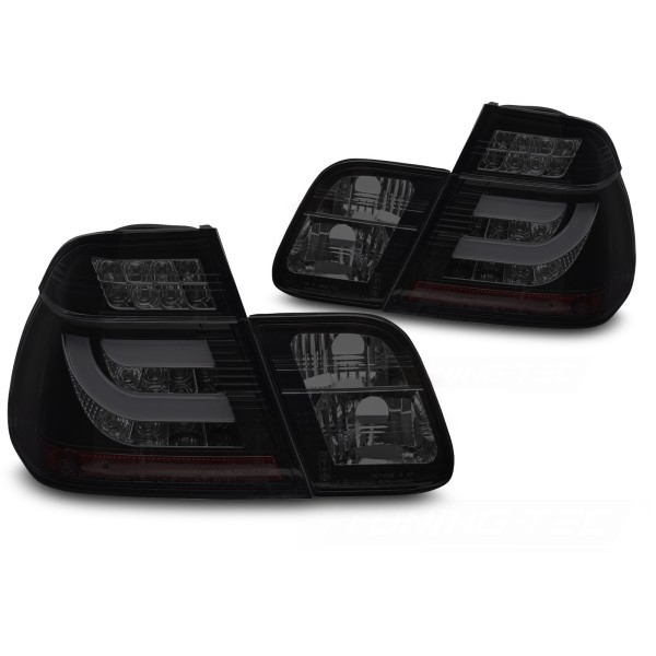 BMW E46 1997-2001 Sedan - Zadné LED svetlá ČIERNA DYMOVÁ