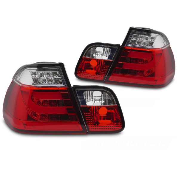 BMW E46 1997-2001 Sedan - Zadné LED svetlá ČERVENÁ