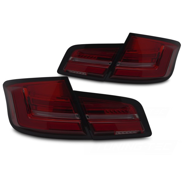 BMW F10 2010-2013 - Zadná LED BAR svetla červená dymová SEQ