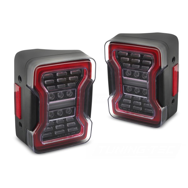Chrysler Jeep Wrangler JK 2007-2018 - zadné LED svetlá ČIERNA