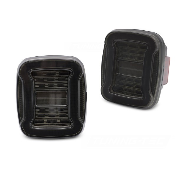 Jeep Wrangler YJ 91-96 / TJ 96-06 - zadné LED svetlá DYMOVÁ