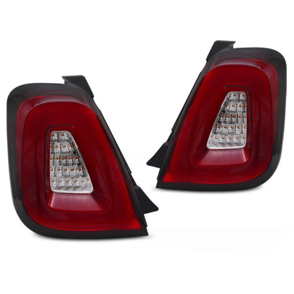 FIAT 500 2015-2020 - - zadné LED BAR svetlá červená