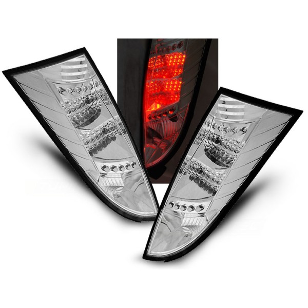 FORD FOCUS MK1 98-04 HTB - zadné LED svetlá chrom