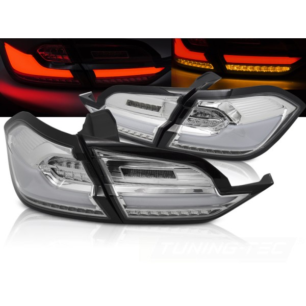 FORD FIESTA MK8 17-21 HATCHBACK - zadné LED svetlá CHROMOVÉ