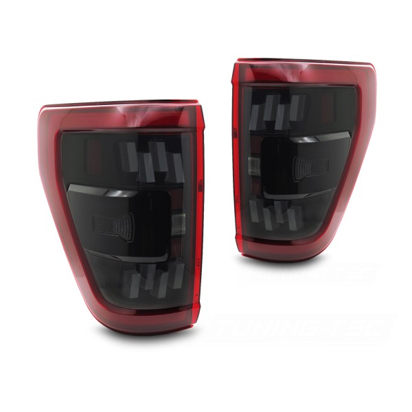Ford F150 Mk14 2020-2023 - Zadné FULL LED svetlá červená