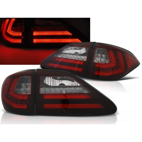 LEXUS RX III 350 09-12 - zadné LED svetlá červeno biela LED BAR s dynamickým blinkerom