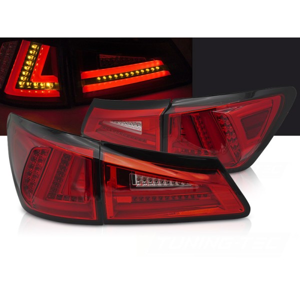 LEXUS IS II 06-13 - zadné LED svetlá červené SQL