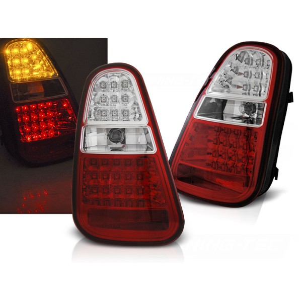 MINI COOPER R50 / R52 / R53 04-06 - zadné LED svetlá červeno bílá