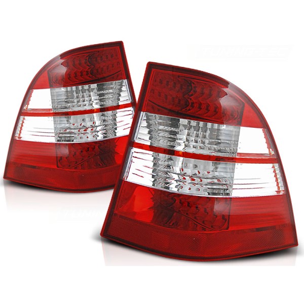 MERCEDES W163 ML M-KLASA 98-05 - zadné LED svetlá červeno biela