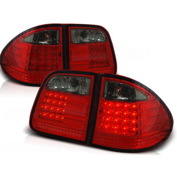 MERCEDES W210 E-KLASA 95-02 COMBI - zadné LED svetlá červeno dymová