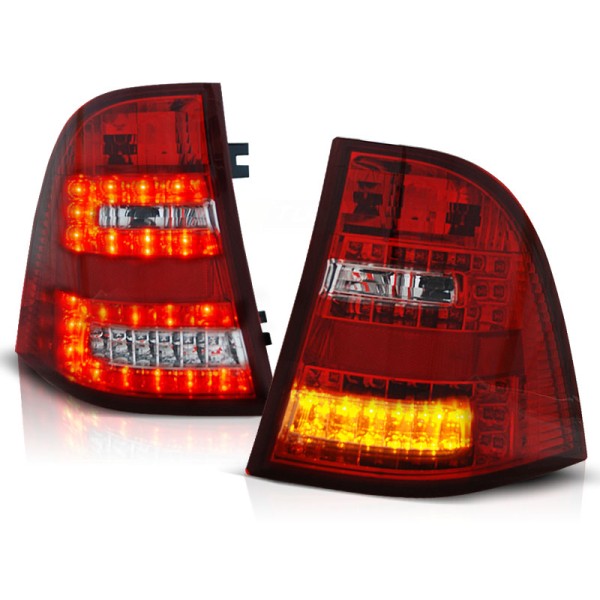 MERCEDES W163 ML M-KLASA 98-05 - zadné LED svetlá červeno biela
