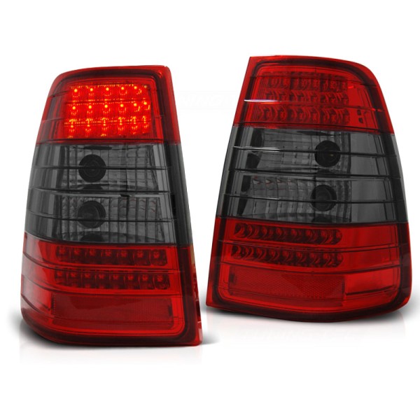 MERCEDES W124 E-KLASA 85-95 COMBI - zadné LED svetlá červeno dymová
