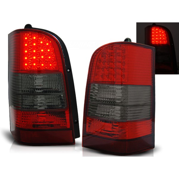 MERCEDES VITO V-KLASA W638 96-03 - zadné LED svetlá červeno dymová