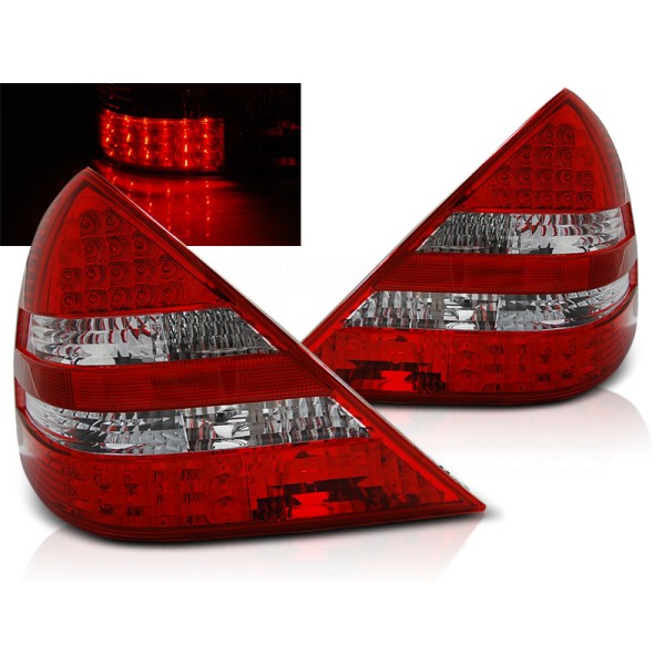 MERCEDES R170 SLK 96-04 - zadné LED svetlá červeno biela