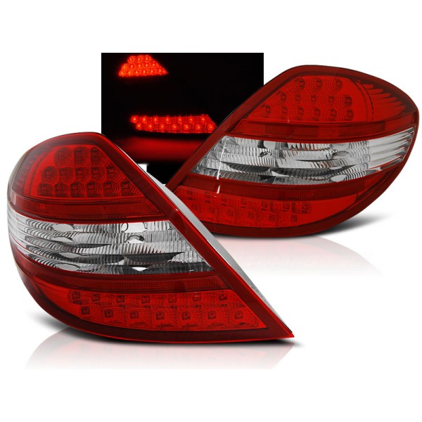 MERCEDES R171 SLK 04-11 - zadné LED svetlá červeno biela