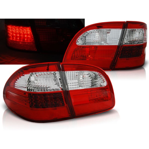 MERCEDES W211 E-KLASA 02-06 COMBI - zadné LED svetlá červeno biela
