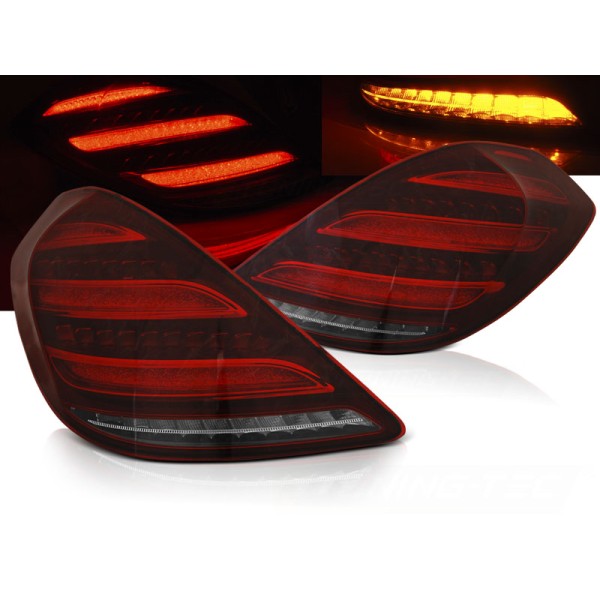 MERCEDES S-KLASA W222 13-17 - zadné LED svetlá červeno biela