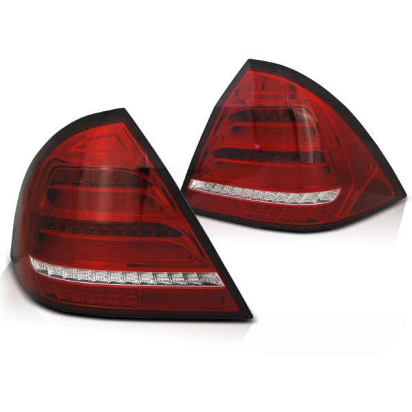 MERCEDES W203 SEDAN 04-07 - zadné LED svetlá červená s dynamickým blinkerom