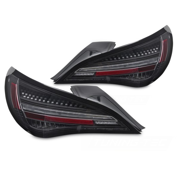 Mercedes CLA C117 2013-2016 - zadné LED svetlá ČIERNA SEQ