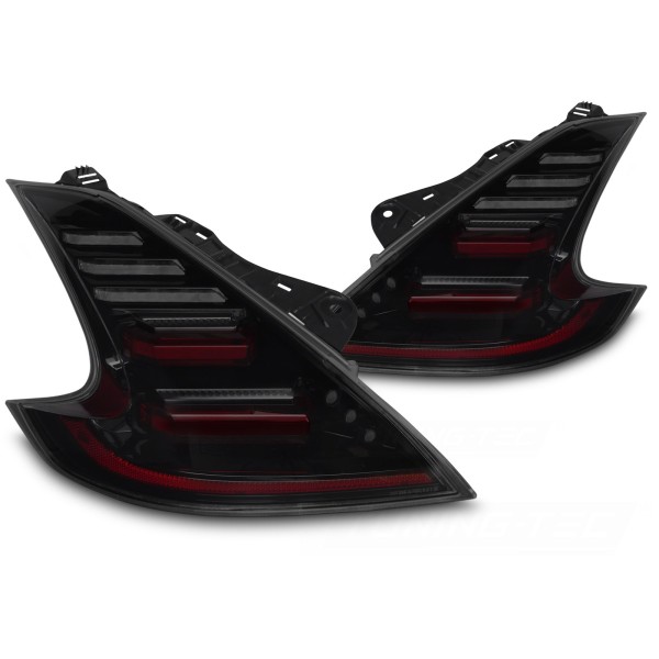NISSAN 370Z 2008-2020 - zadné FULL LED svetlá čierne dymové