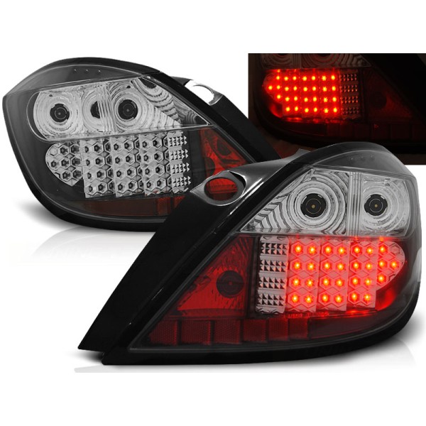 OPEL ASTRA H 04-09 5D - zadné LED svetlá čierna