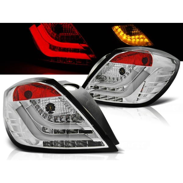 OPEL ASTRA H 04-09 3D GTC - zadné LED svetlá chrom LED BAR