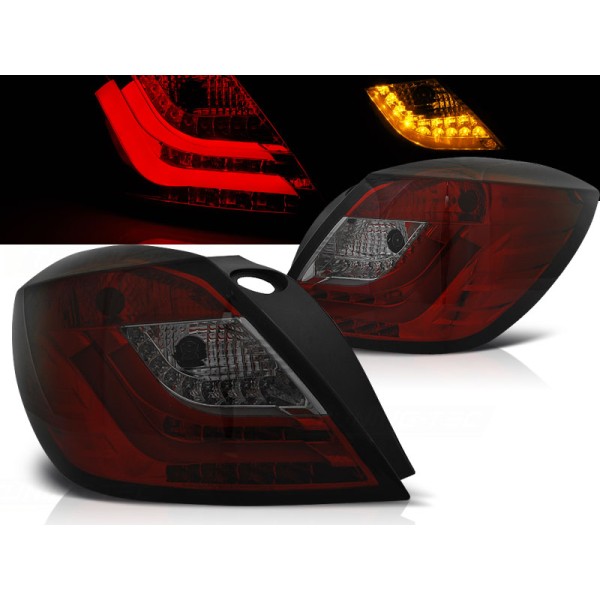 OPEL ASTRA H 04-09 3D GTC - zadné LED svetlá červeno dymová LED BAR