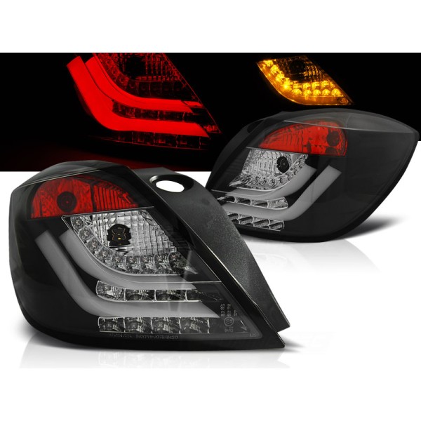 OPEL ASTRA H 04-09 3D GTC - zadné LED svetlá čierna LED BAR